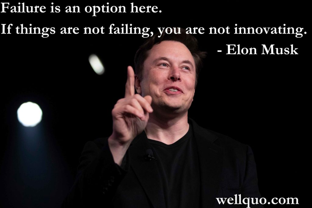 Elon musk quote on failure