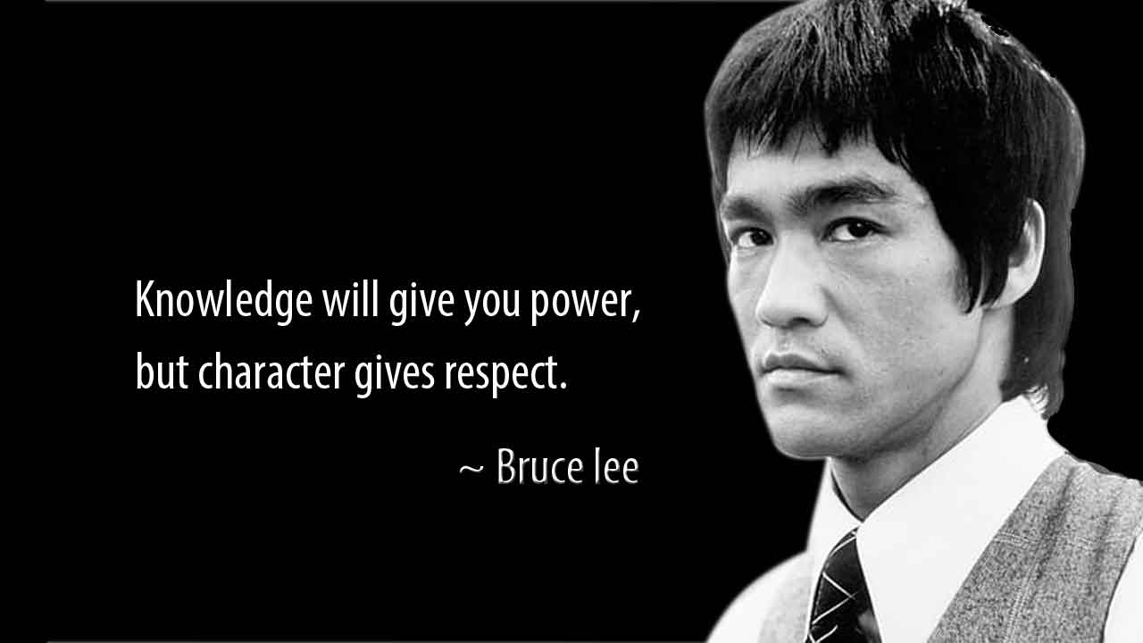 Bruce lee Quotes on Character