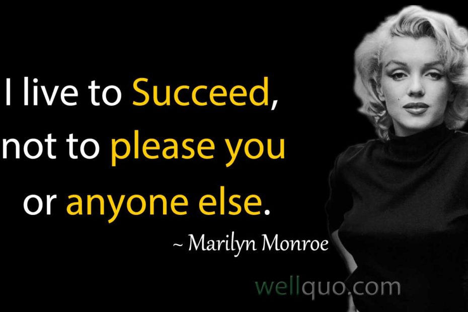 Marilyn Monroe Quotes on Success