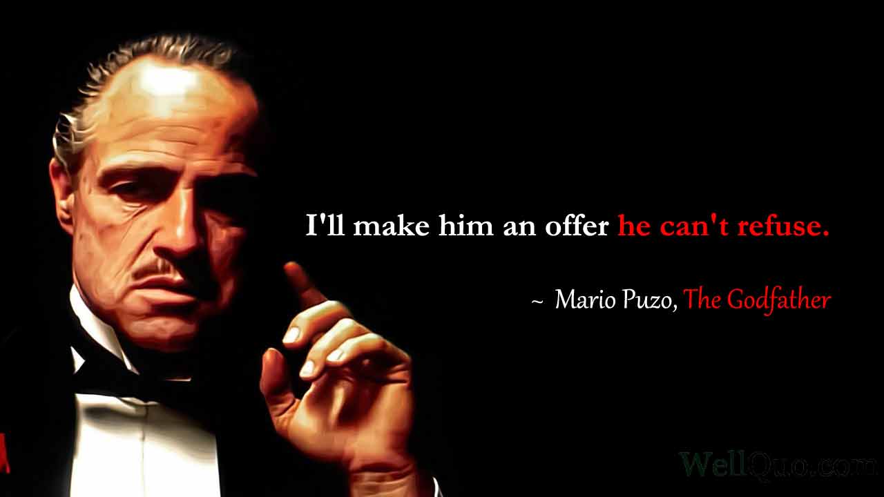 The Godfather Quotes by Mario Puzo - Well Quo