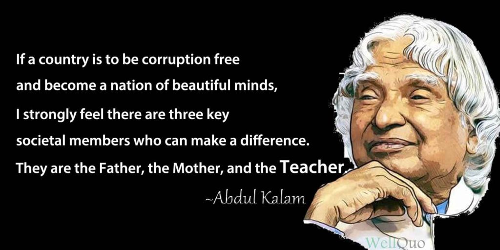Teachers Day quotes by Abdul Kalam