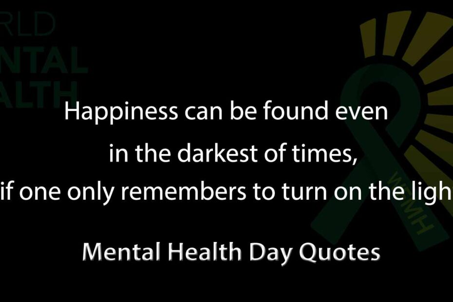 mental health day quotes