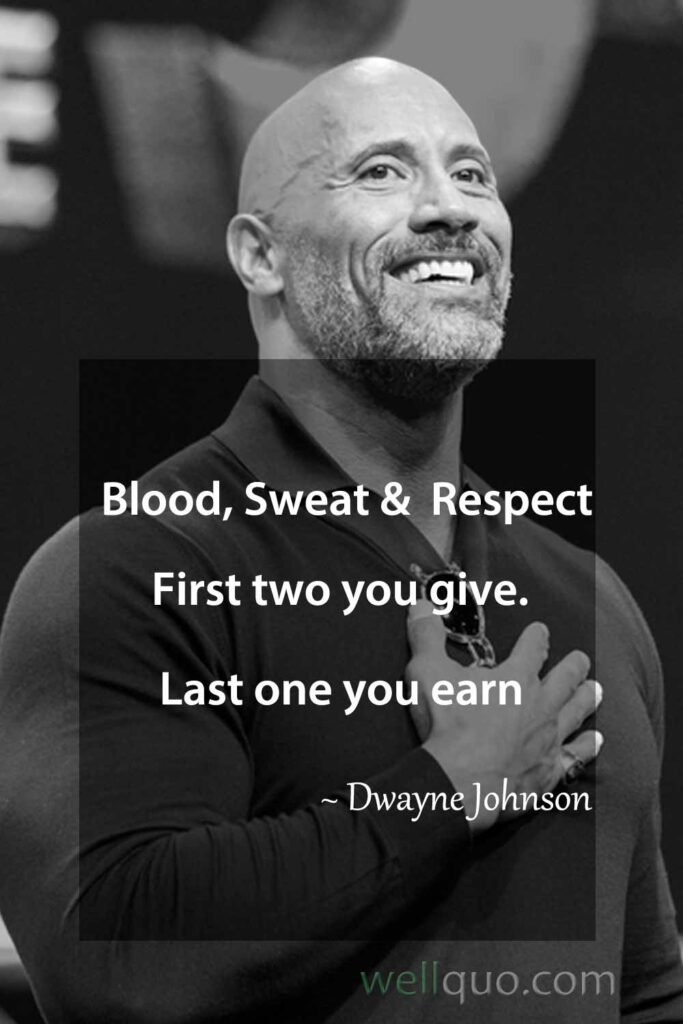 Workout quotes of Dwayne Johnson